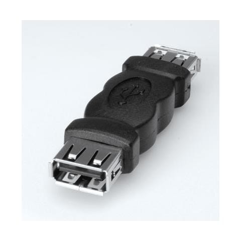 USB 2.0 Gender Changer, Type A F / F Nero cavo di interfaccia e adattatore - Foto 2
